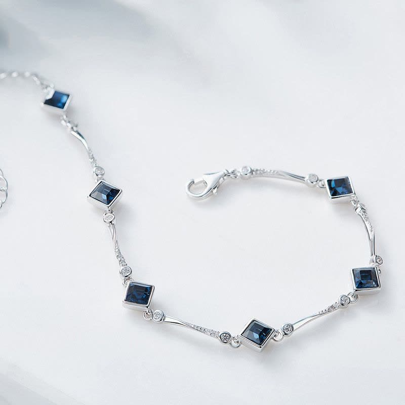 鑫铂尼925纯银手饰品七夕情人节礼物送女友告白银手链手环女生生日礼物送老婆银饰图片