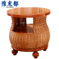 豫龙都 藤木茶几 角几 个
