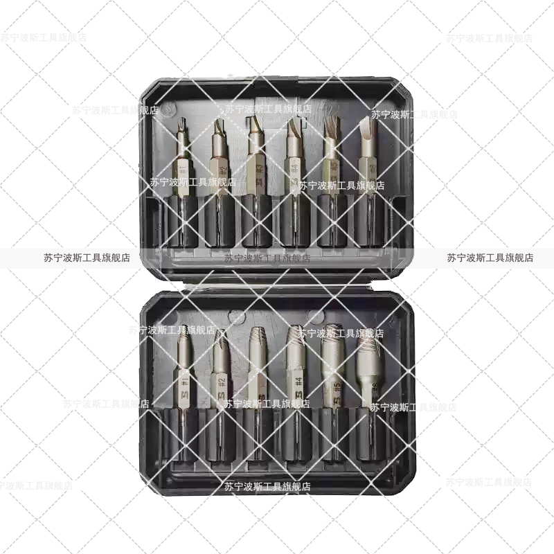 波斯(BOSI) 荧光系列机用断螺丝取出器 12件套 盒高清大图