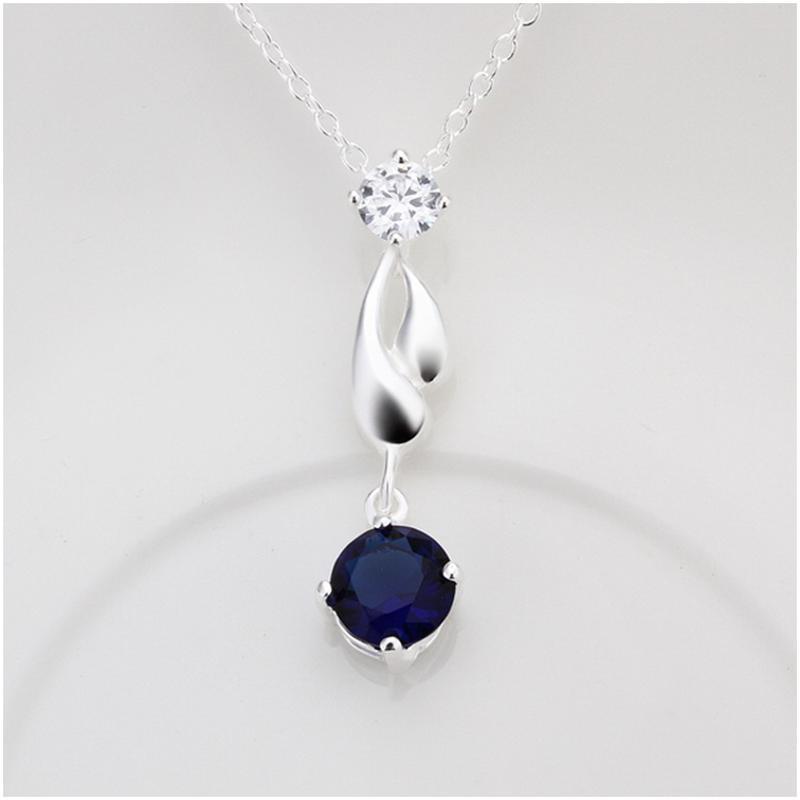 N497 Women Silver Necklace 镀925纯银女项链日韩版锁骨链潮人送女朋友七夕情人节礼物
