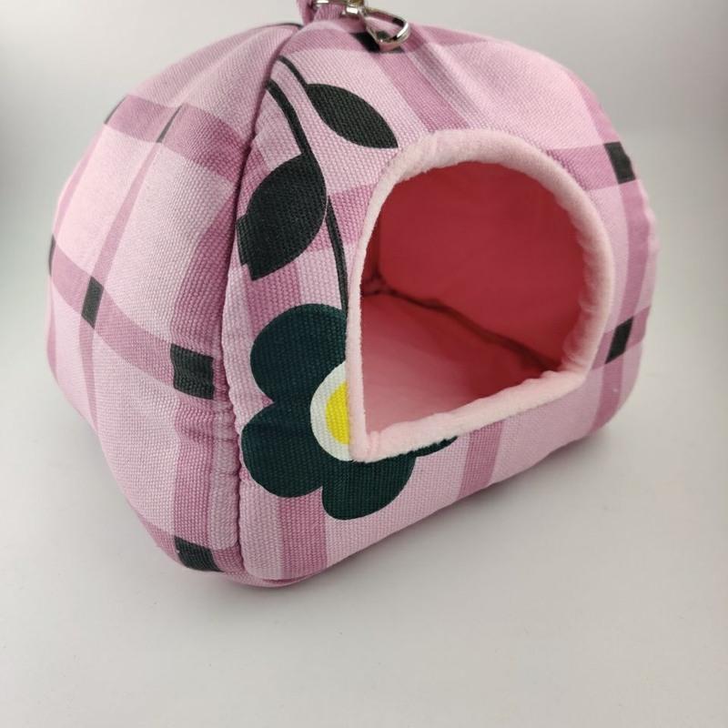 松鼠鸟蜜袋鼯棉窝龙猫棉窝土拨鼠荷兰猪棉窝蜜袋鼬仓鼠保暖棉窝蓝色