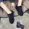 厨房专用工作鞋女肯德基上班女鞋全黑色防水防滑酒店餐厅小黑鞋子 黑色 35