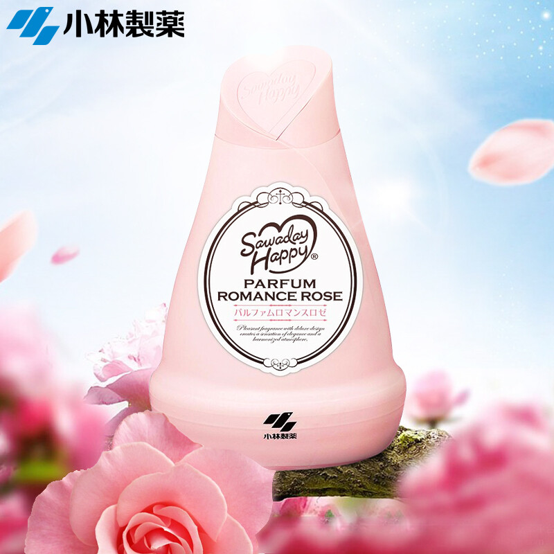 小林制药(KOBAYASHI)空气清新剂固体芳香剂香氛浪漫玫瑰香120g 厕所除臭剂清新空气高清大图