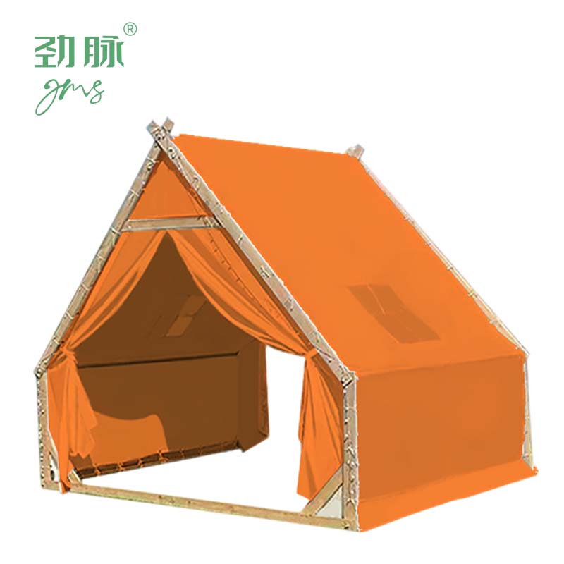 劲脉 露营防雨帐篷 米白色-2*2*2.5M 顶高清大图