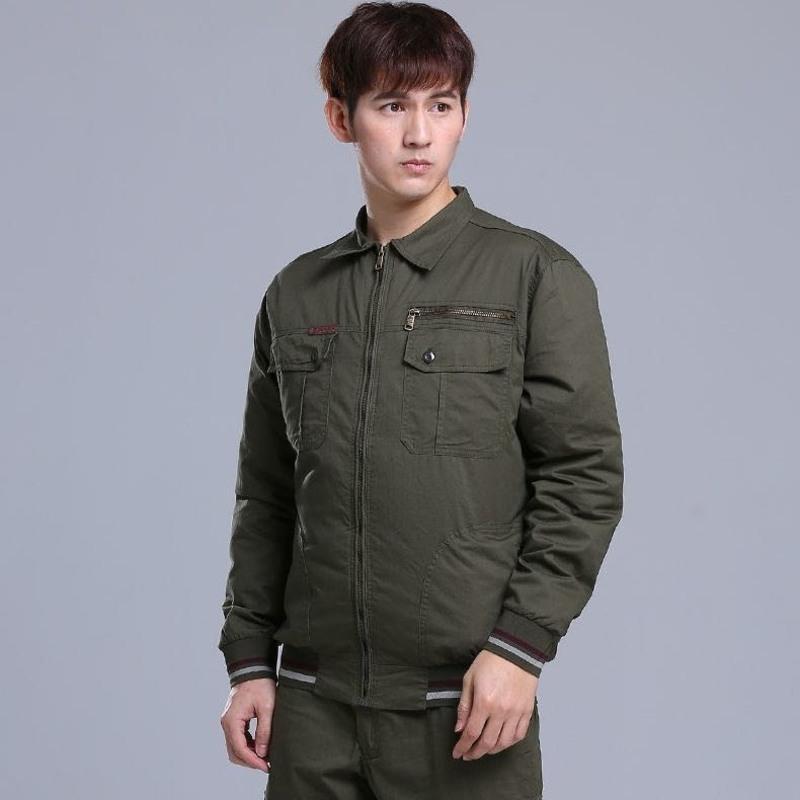 空调服男降温带风扇的衣服单上衣不含配件制冷工作服带孔的风扇服 纯棉单上衣一件 不含配件 160/80A [适合90-95
