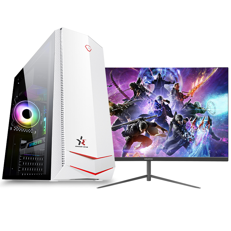 铭能 i9级十核E5-2670V2/GTX1650 4G独显/16G内存/480G高速固态 台式电脑 台式机 电脑主机 组装电脑家用办公商务娱乐学生游戏电脑台式组装机+24英寸全套高清大图