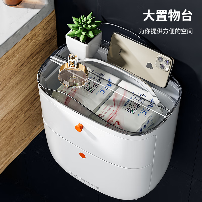 佳帮手 纸巾盒N07收纳款佳白220*150*275高清大图