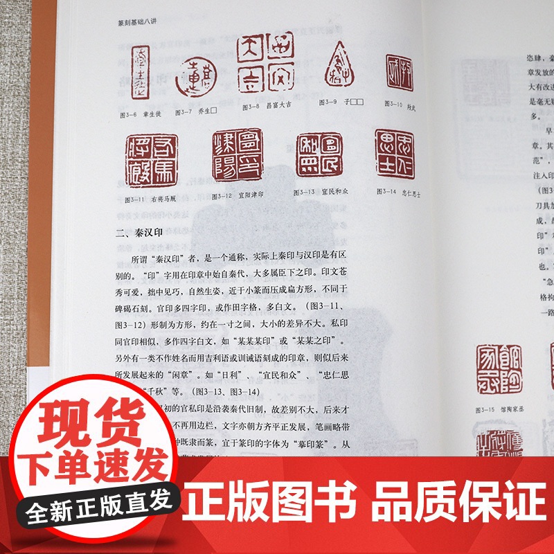 朵云名家·艺术讲堂:篆刻基础八讲 篆刻技法怎样学篆刻篆刻基础入门教程书籍高清大图