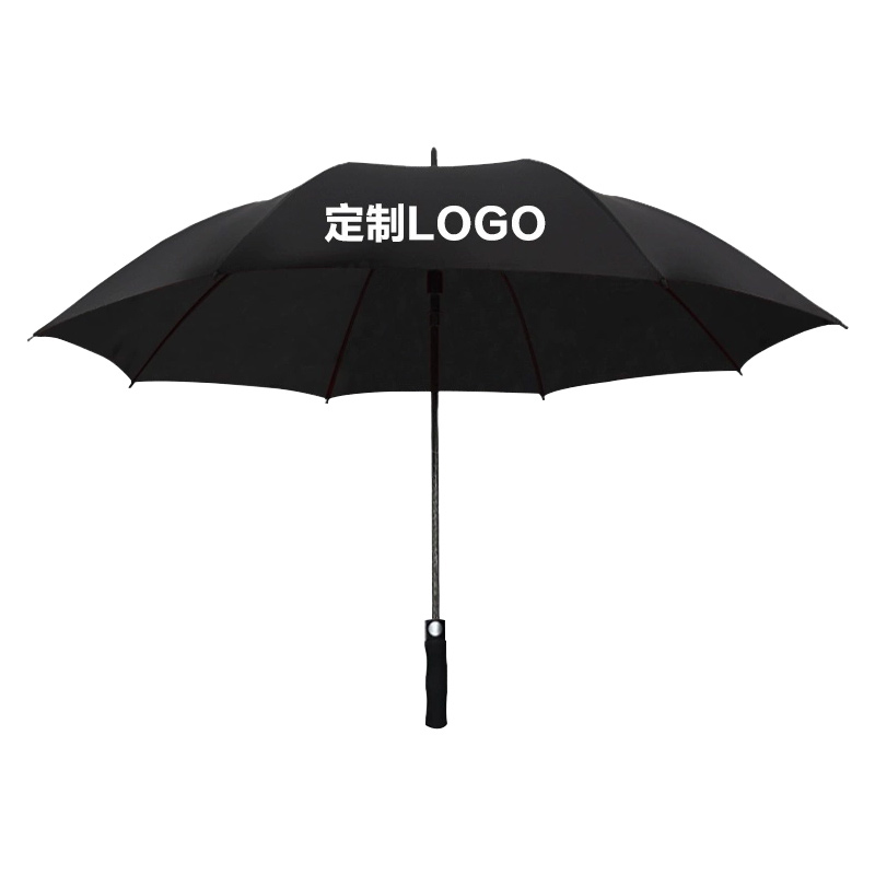 翌嘉 YJ5081606全纤维双层雨伞 可定制logo可印图案 外黑内黑 伞直径115cm 10把起订