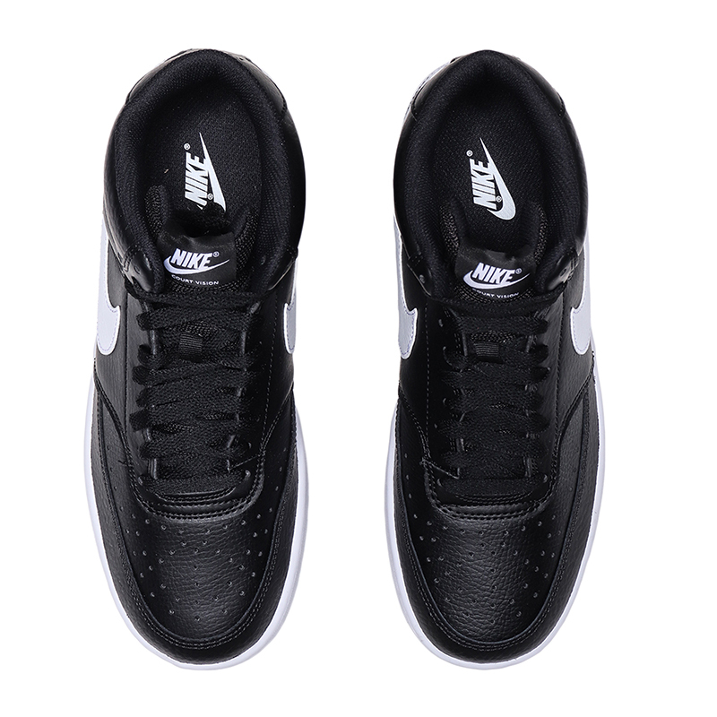 NIKE男鞋板鞋2019新款COURT高帮皮质经典系带休闲运动鞋CD5466-001