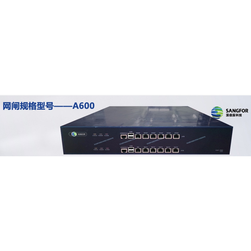 深信服(SANGFOR)网闸 GAP-1000-A600(吞吐量:500Mbps,最大并发数:50000)