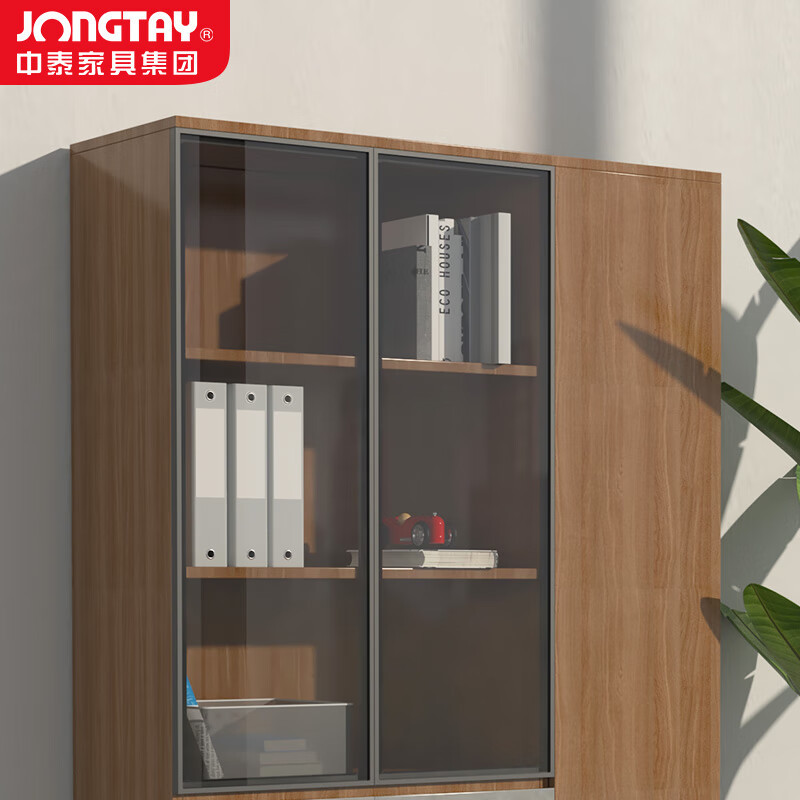中泰(jongtay)J-JZ20 办公柜子木质书柜员工柜书架办公文件柜收纳柜储物柜三门1.2米高清大图