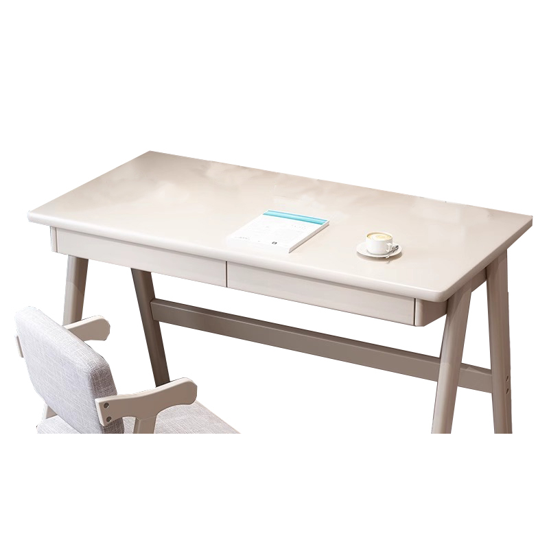 铭羽洋实木书桌120cm+1椅套高清大图