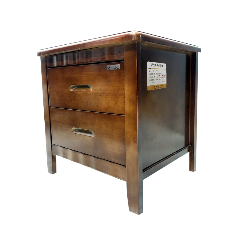 富莱斯宝床头柜(胡桃色)现代中式 470*400*500 /个高清大图