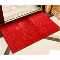 家柏饰(CORATED)大口地垫进地垫入户绒面地毯吸水防滑垫厨房卫生间前脚垫 【大红】招财猫 40&times;60cm（超小号！）