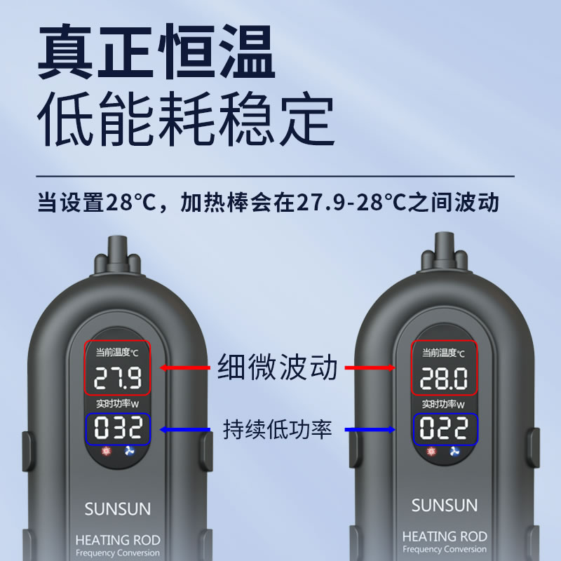 鱼缸加热棒自动恒温水族箱均衡加温棒变频省电防爆加热器高清大图