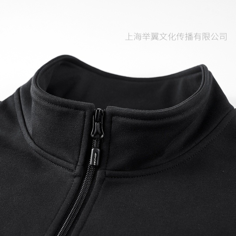 JEEP SPIRIT吉普开衫卫衣男士套装秋冬季新款加绒百搭直脚长裤高清大图