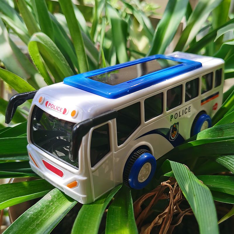儿童玩具男孩惯性车灯光音乐校车警车高铁耐摔回力巴士小汽车玩具