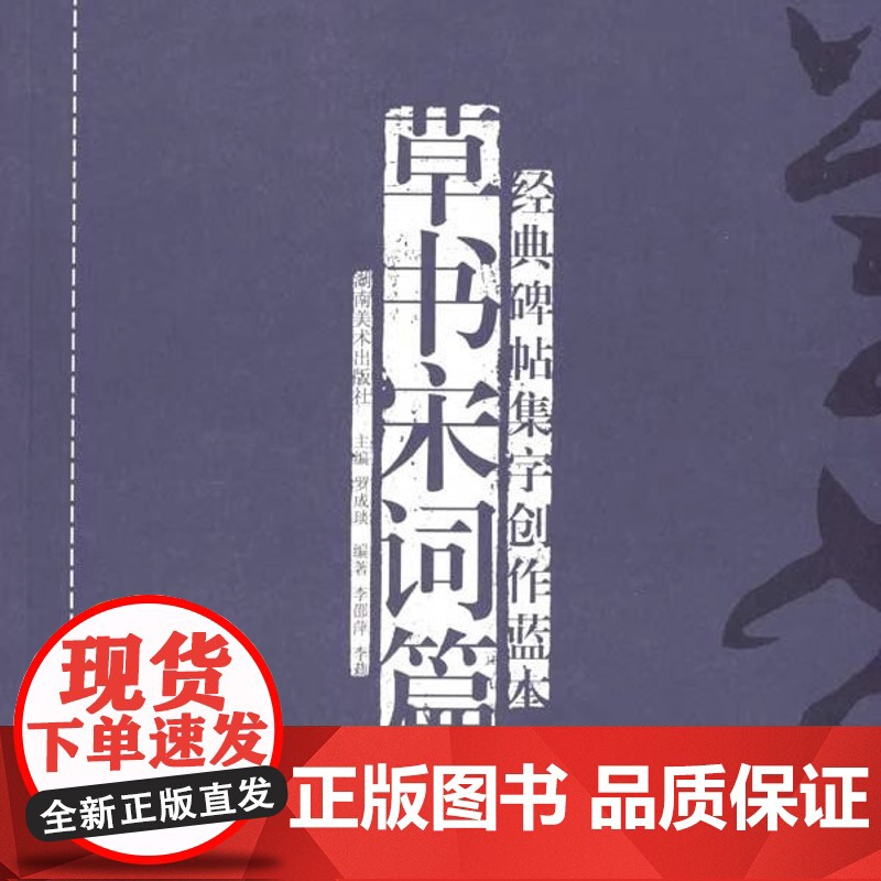 【正品发货】经典碑帖集字创作蓝本第一辑:草书宋词篇 湖南美术出版社