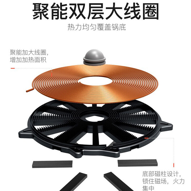 容声RQ909燃气灶液化气煤气灶双灶家用嵌入式台式灶台气电两用黑晶防爆钢化面板4.2kW聚能火力