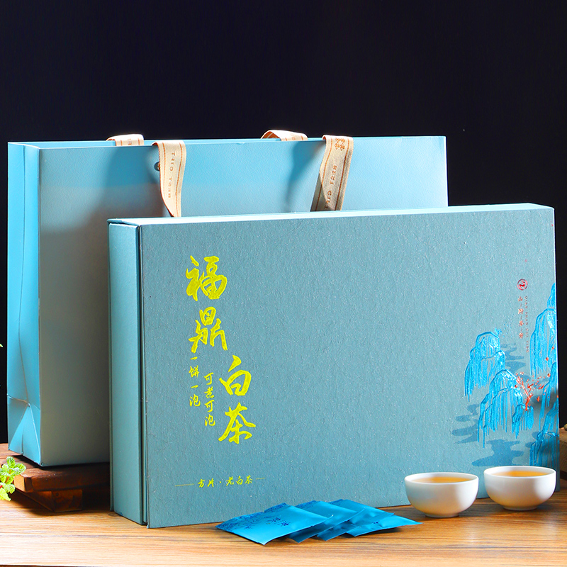 福鼎白茶小方片2013年正宗老白茶叶寿眉饼干茶小茶饼100片礼盒装高清大图