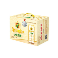 青岛啤酒(TSINGTAO)白啤(11度)500ml*12罐 整箱装 官方直营 新老包装随机混发