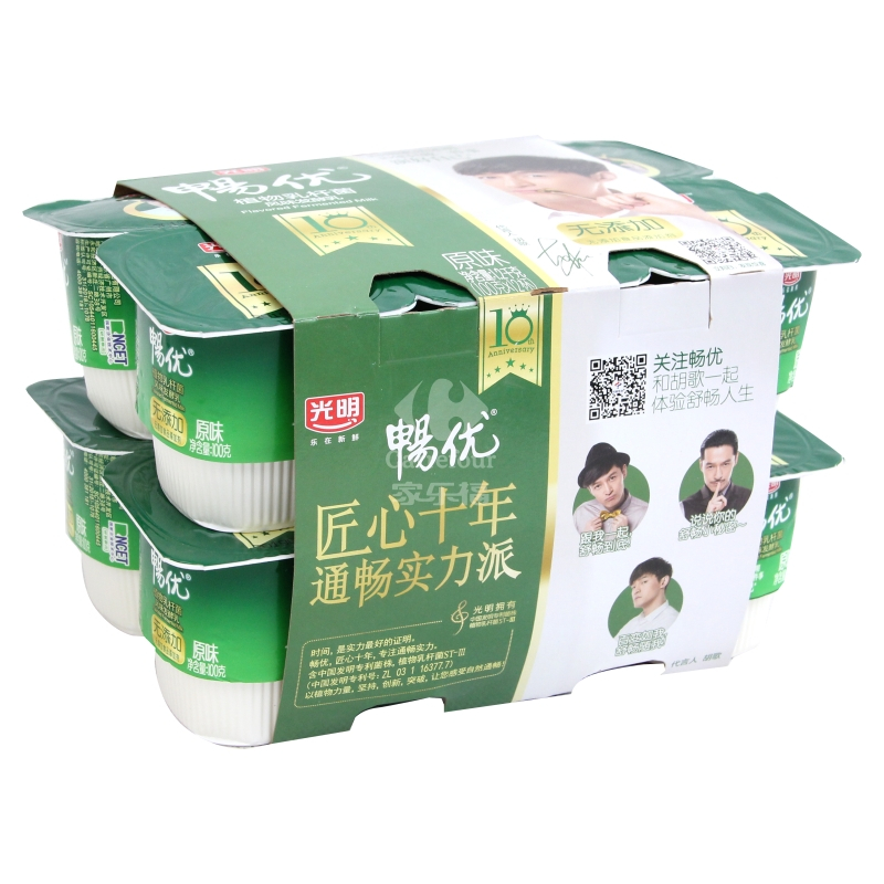 光明畅优原味酸牛奶100g*12