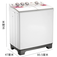 海鸥(HAIOU)XPB100-1002S 10kg超大容量双缸双筒半自动洗衣机全国联保红百合