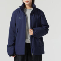 安德玛（Under Armour）棉服男女同款新款户外运动服休闲防风情侣保暖短外套 24600901-009 ZP M 24600901-409/藏青色