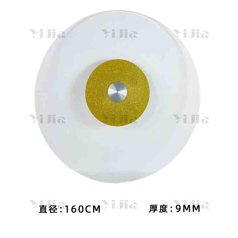 翌嘉YJ40619018 餐桌转盘钢化玻璃转台 160cm高清大图