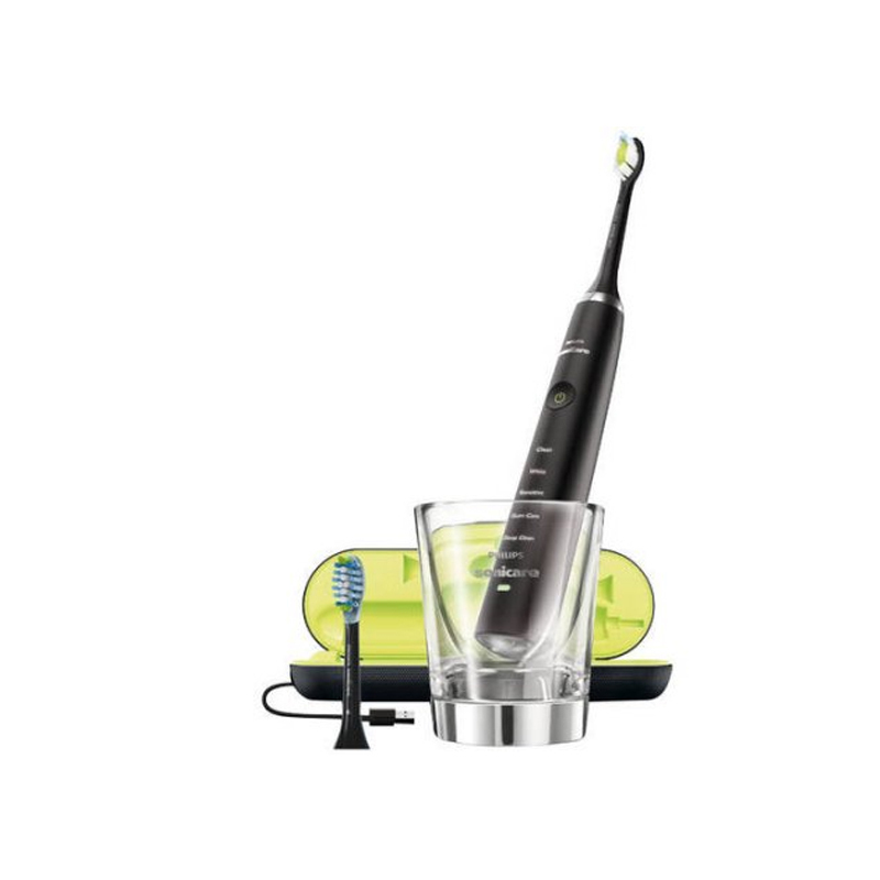 [5种洁齿模式]飞利浦(PHILIPS)HX9352 电动牙刷 钻石亮白 充电式 成人通用 科学计时 黑色