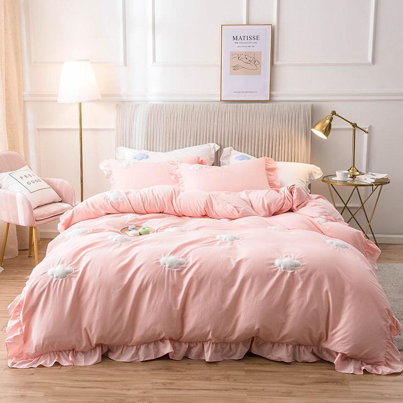 8米床单被套少女心公主风床上用品