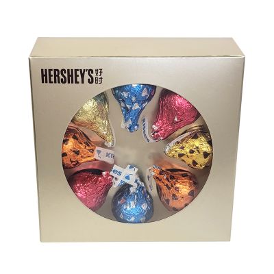 Kisses好时牛奶巧克力纸盒装6-8粒水滴礼盒装婚庆结婚喜糖伴手礼 8颗方纸盒 委托装好发不能退