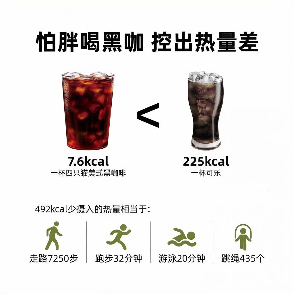 四只猫蓝山黑咖啡80条 0蔗糖速溶黑咖啡 赠手提奶黄杯高清大图
