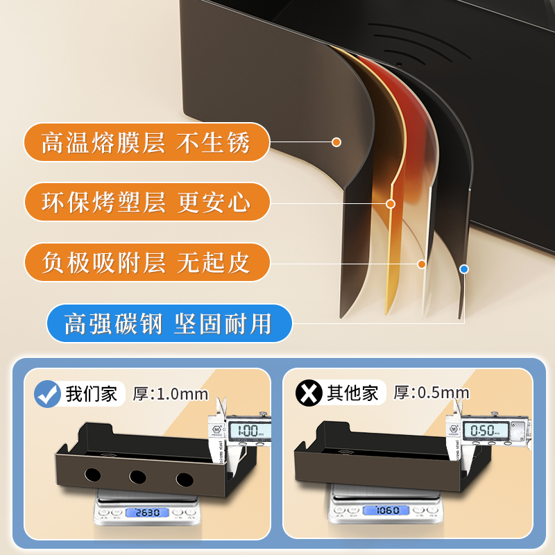 路由器置物架机顶盒收纳架隔板免打孔墙上电视柜wifi铁艺整装电线插座遮挡罩遮丑壁挂式免安装猫客厅无线家用整理神器放置架子