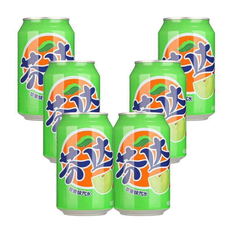 芬达苹果味碳酸汽水330ml