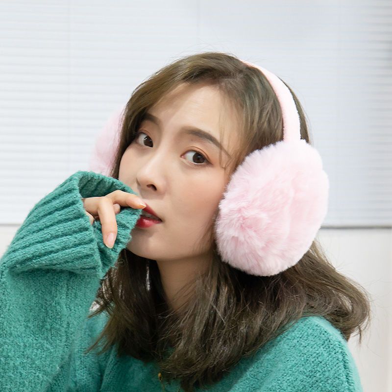 白色折叠耳暖一个厂家货源耳罩耳套冬季保暖男女护耳套耳包学生仿兔毛