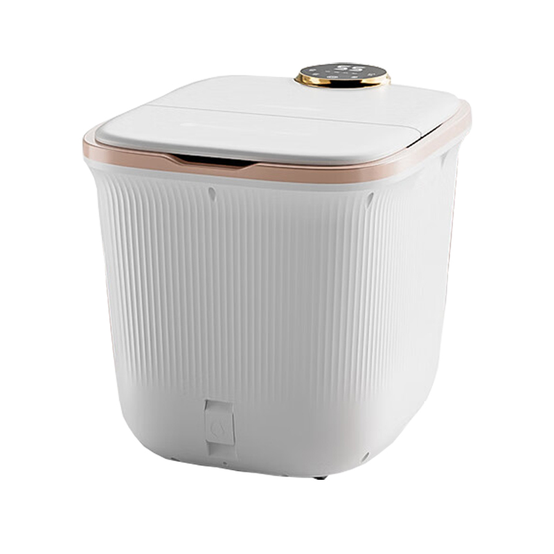 凯诗捷(KASJ)泡脚桶足浴盆全自动气囊按摩洗脚盆电动加热泡脚盆洗脚桶K3(粉色)