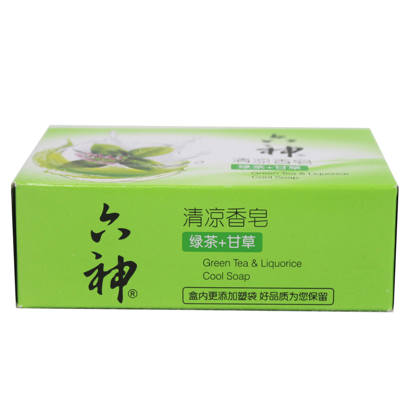 六神清凉香皂 ( 绿茶+甘草) 125g