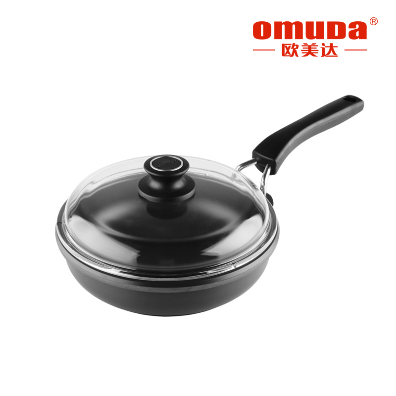 欧美达(Omuda) 格特匠心重力铸造煎锅24cm OJ7324 铸铁煎锅铸造锅