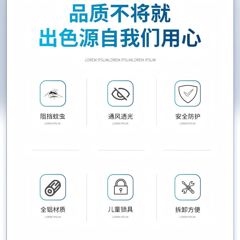 诚智旺 铝合金纱窗 不超1平米/个高清大图