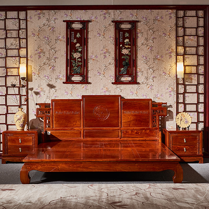 8米双人床花梨木卧室家具