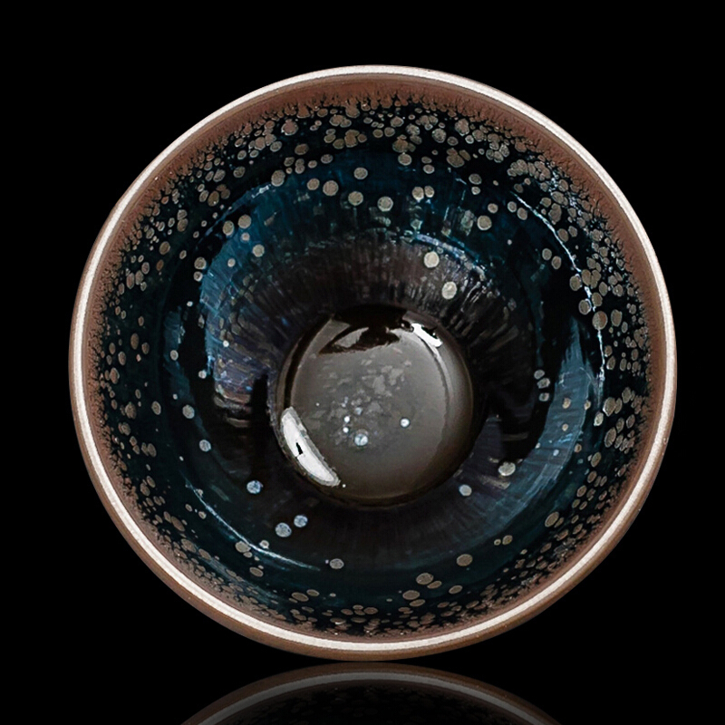 铭陶满堂 星云建盏赵建平纯手工原矿天目盏品茗杯陶瓷茶具功夫茶杯