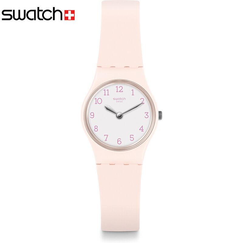 斯沃琪(SWATCH)手表 淑女系列 甜美淡粉 树脂表带 石英女士表LP150