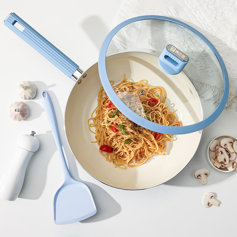 康巴赫溢彩不粘炒锅两件套LPB-CT30A高清大图