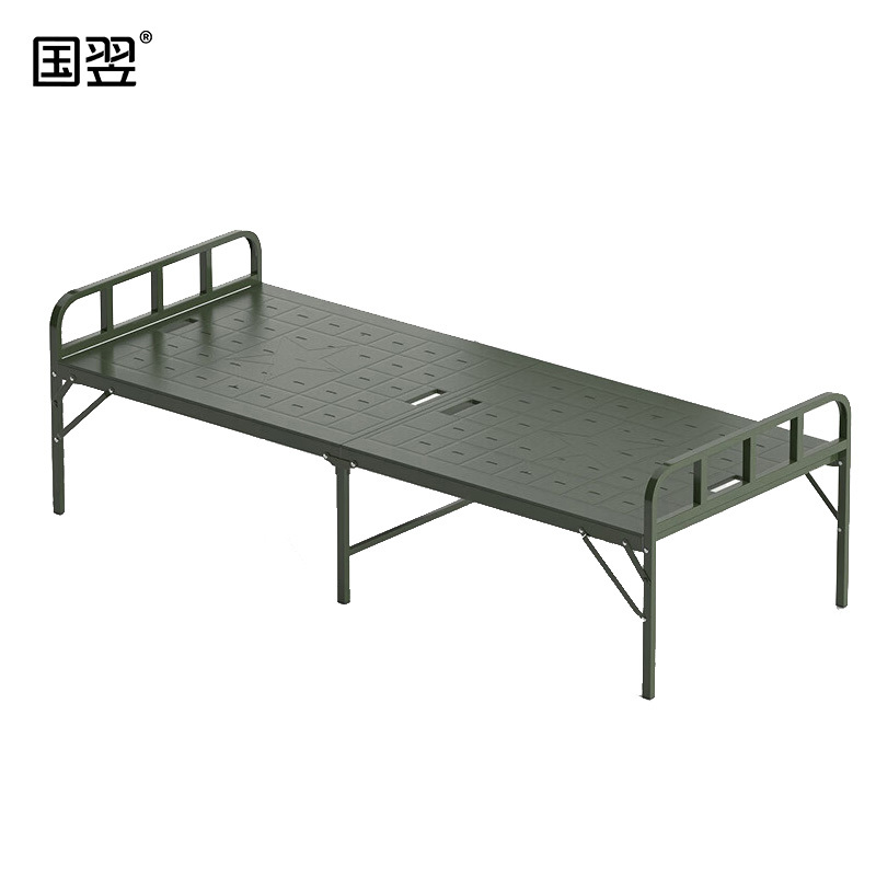 国翌 GY-ZDC-200904单人床午休床钢制床午睡床金属床折叠床 2000*900*430mm