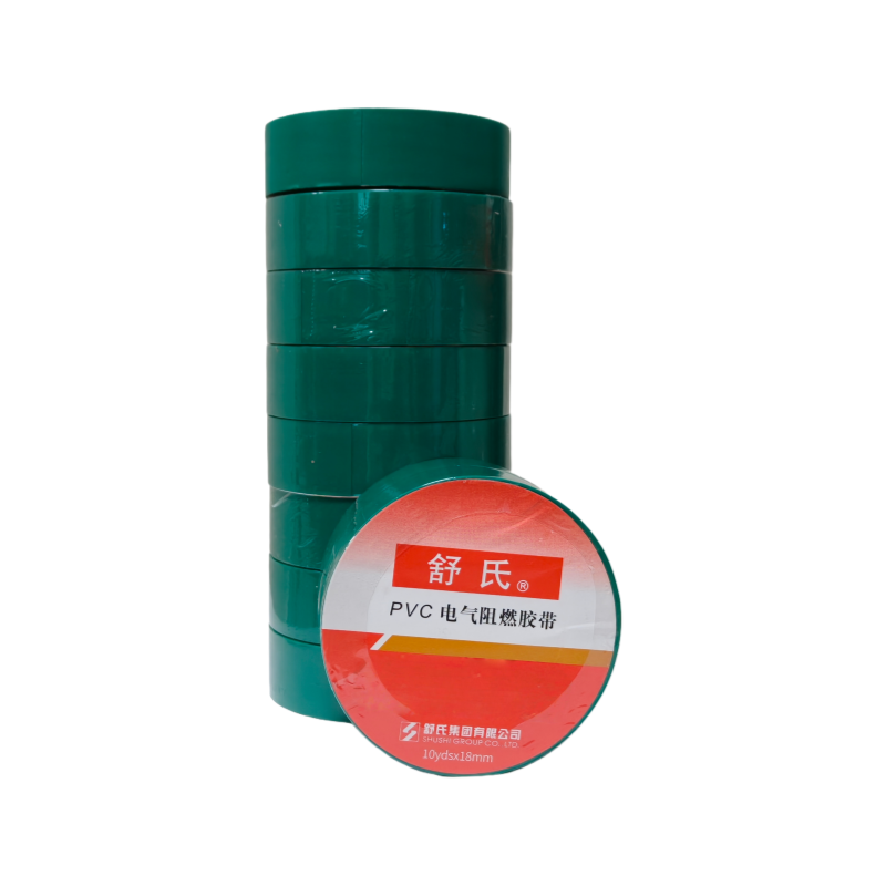 舒氏 PVC电气阻燃胶带 10yds*18mm绿色 卷高清大图