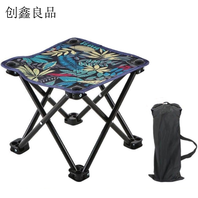 创鑫良品 折叠小马扎 露营轻便折叠椅便携式火车高铁无座美术写生钓鱼折叠凳 28*28*24cm/把高清大图