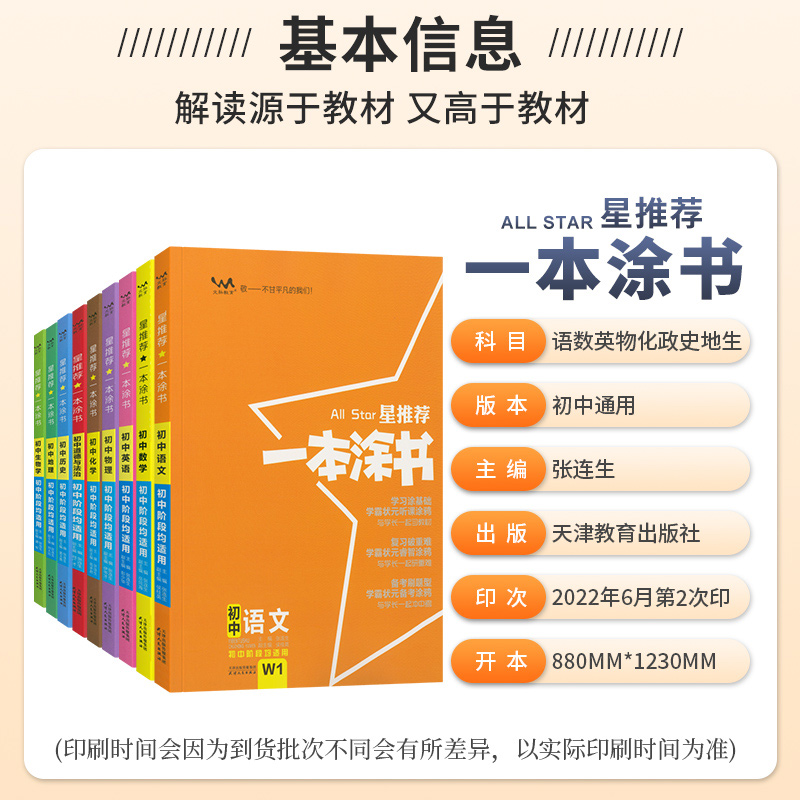 [小四门]政史地生4本 初中通用 [正版]初中小四门知识点学霸笔记 2023一本涂书初中全套政治历史地理生物星初一二七年高清大图