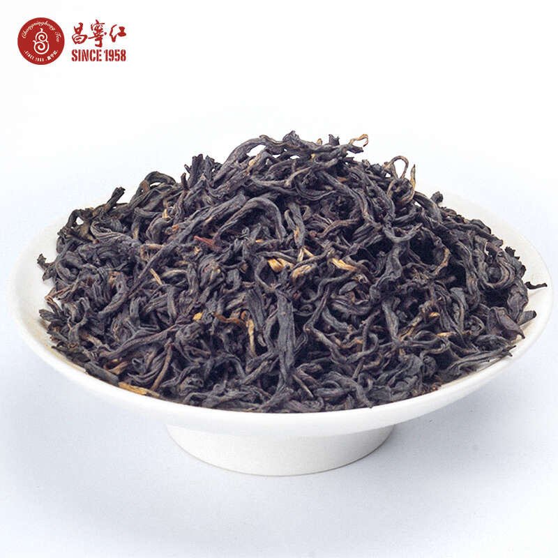 [雨林认证]高档瓷罐装礼品茶云南红茶茶叶百年古树滇红茶特级礼盒装昌宁红风生水起300g